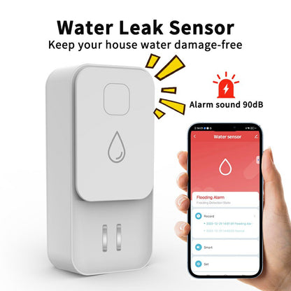WiFi Smart Vattensensor – 110 dB Vattenlarm med Google Home & Alexa